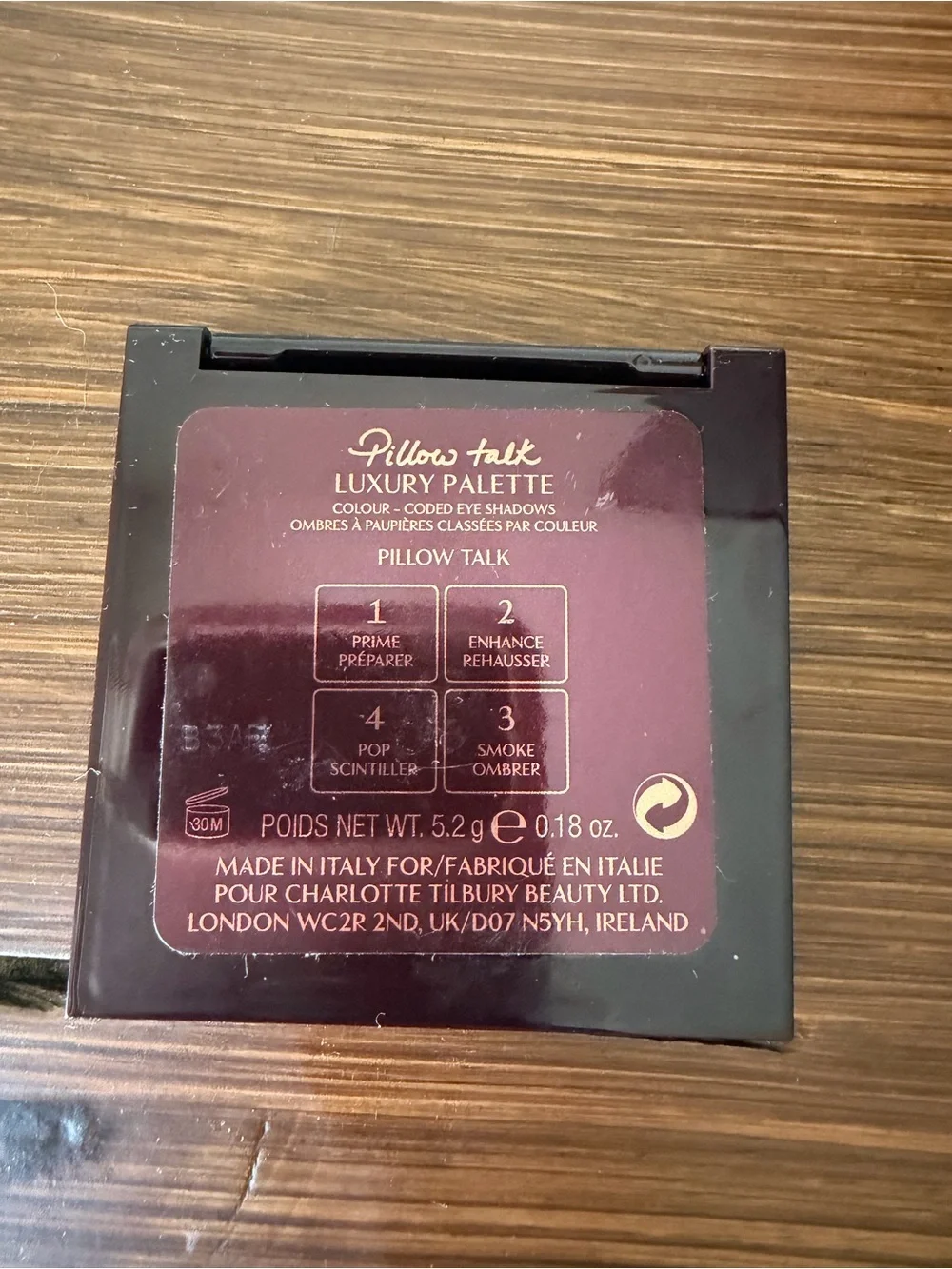 Charlotte Tilbury Pink Rose Eyeshadow Quad - pillow talk